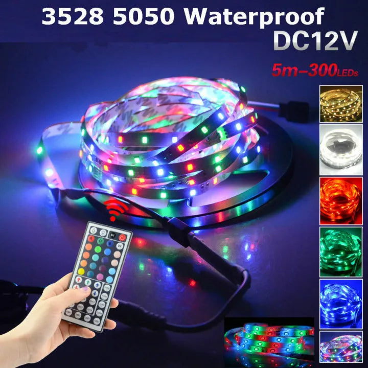 RGB LED Strip Lights 5m WiFi Smart LED Light Strip Compatible with Alexa,Google Home Controlled by Smart APP - Music Sync LED Lights for Bedroom Decor, Room Decor, Children's Room - 5 M