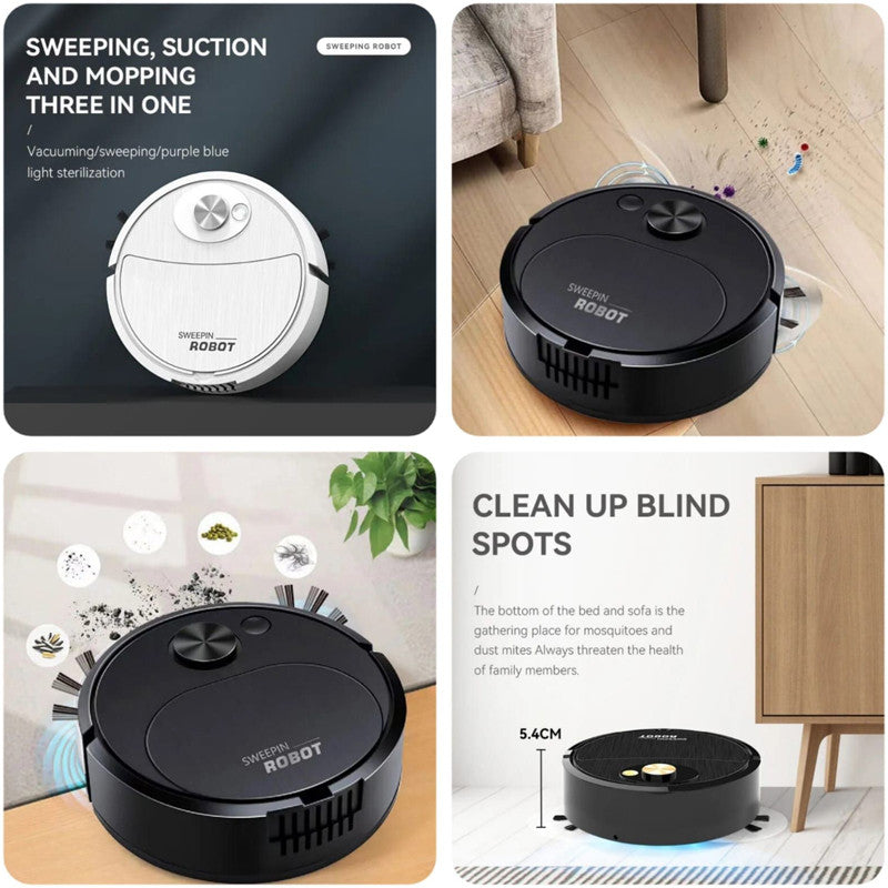 🔥Automatic Vacuum Sweeping Robot – Smart Cleaning | Powerful Suction | Wireless Auto Cleaner