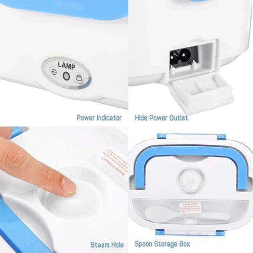 🔥Electric Heating Lunch Box – Portable Self-Heating Food Warmer | Free Delivery | Ably Mart