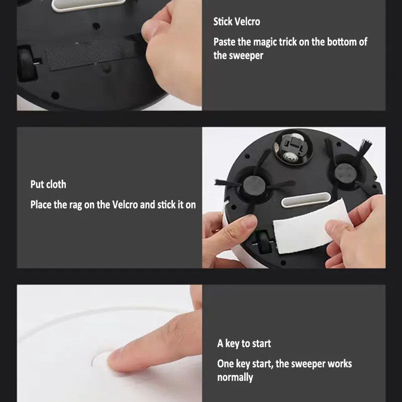 🔥Automatic Vacuum Sweeping Robot – Smart Cleaning | Powerful Suction | Wireless Auto Cleaner
