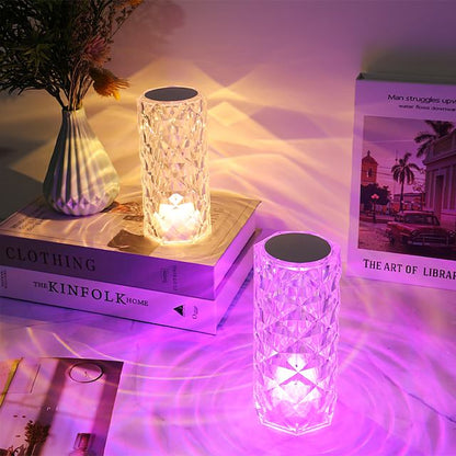 🔥 Crystal Diamond Touch Lamp – RGB Colors | Remote Control | Rechargeable LED Light | Free Delivery | Ably Mart